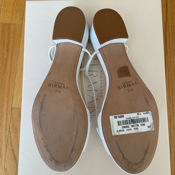 Alexandre Birman - Clarita Slingback Sandals - white - 37.5 (NEW!!) - Picture 7 of 10